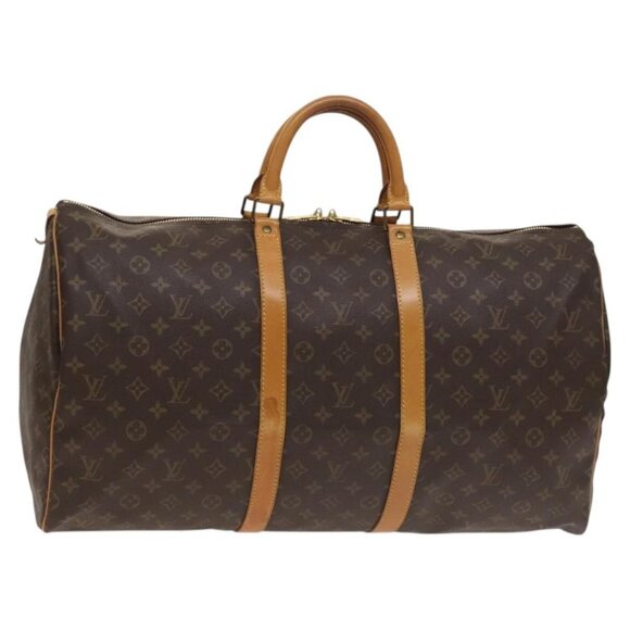 LOUIS VUITTON Monogram Keepall 55 Boston Bag M41424 LV Auth 118705 - Picture 1 of 16